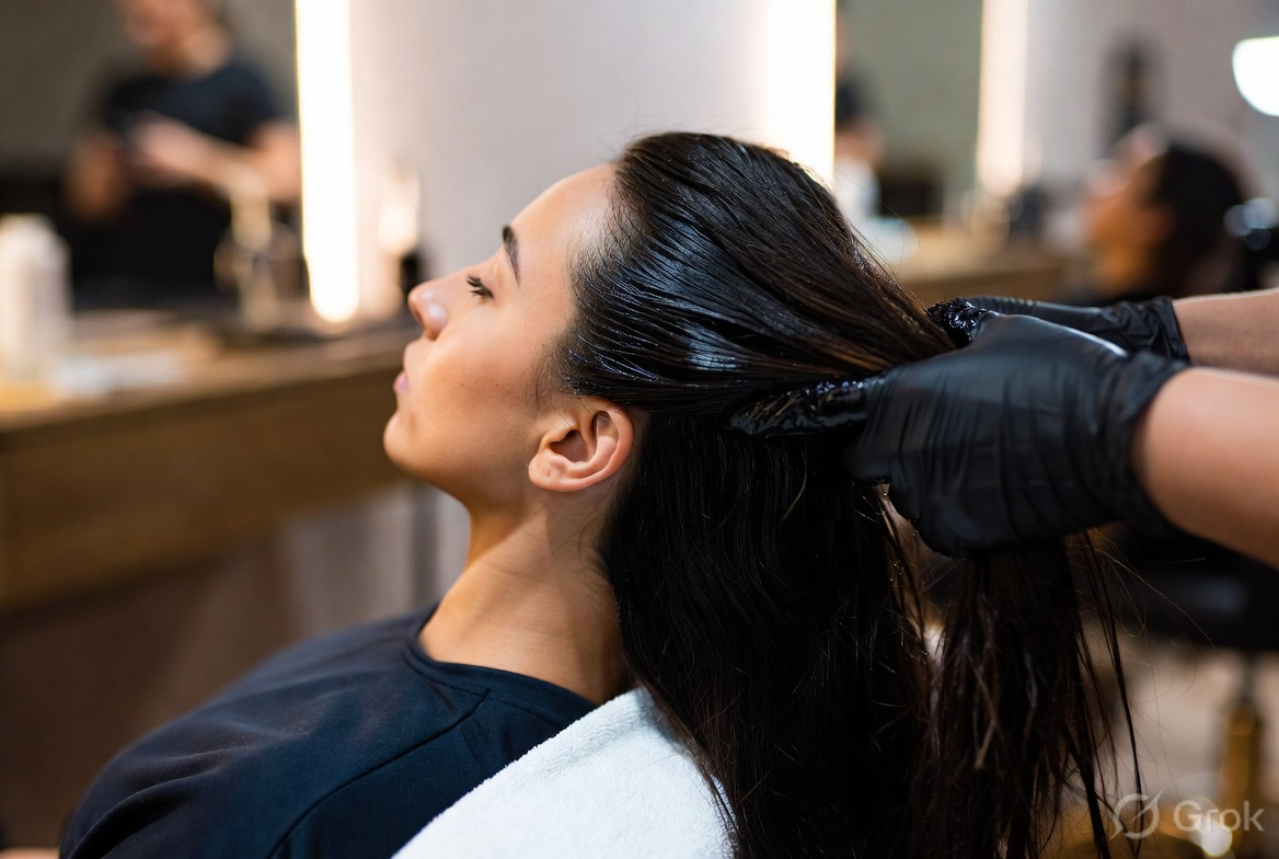 Professional hair and scalp trichology treatment in a modern clinic